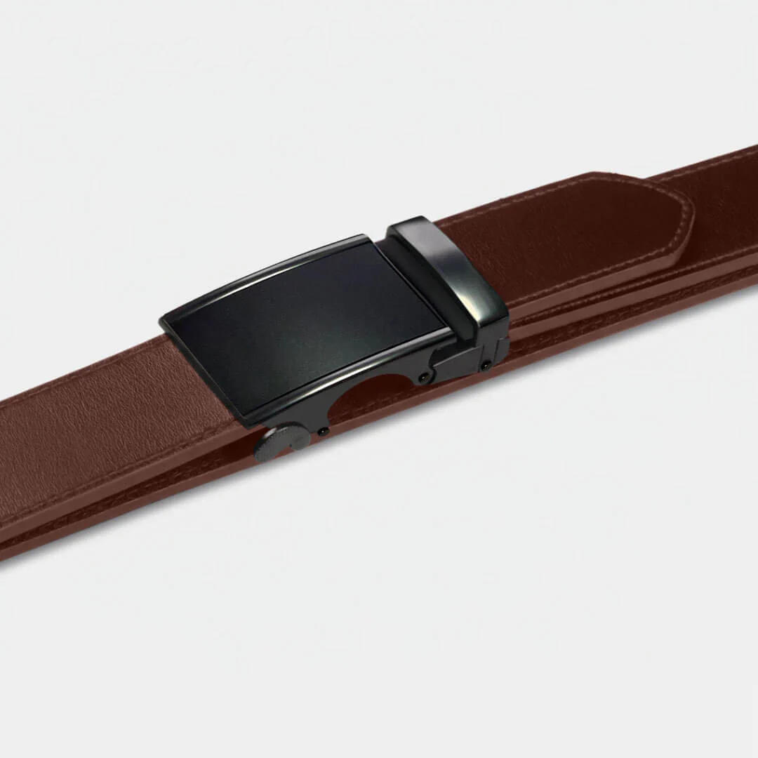 Black/Gunmetal Heritage | Genuine Leather Belt - Image 6